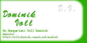 dominik voll business card